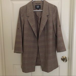 Vero Moda Plaid Brown Blazer